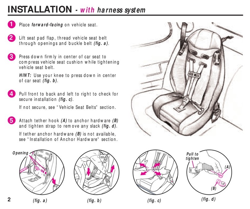 Graco Child Car Seat with Harness System Installation