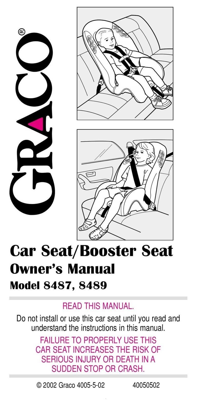 Graco 8487 User manual