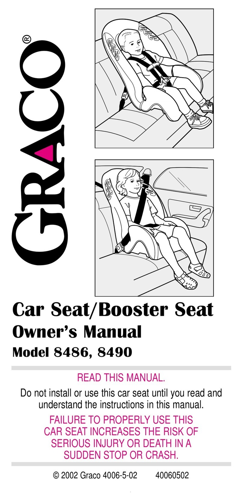 Graco 8486 User manual Graco 8486 User manual