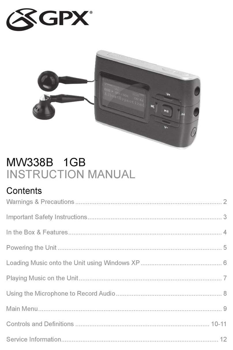 GPX MW338B User manual