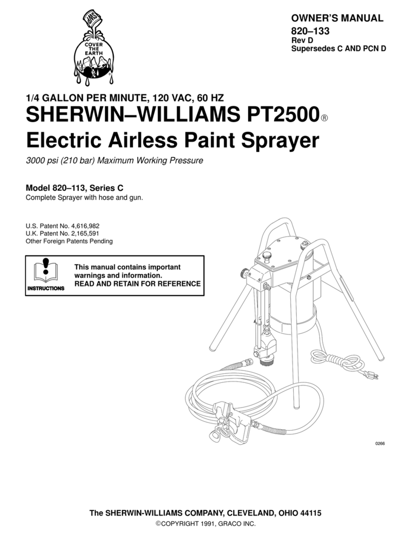 Sherwin-Williams PT2500 owner's manual