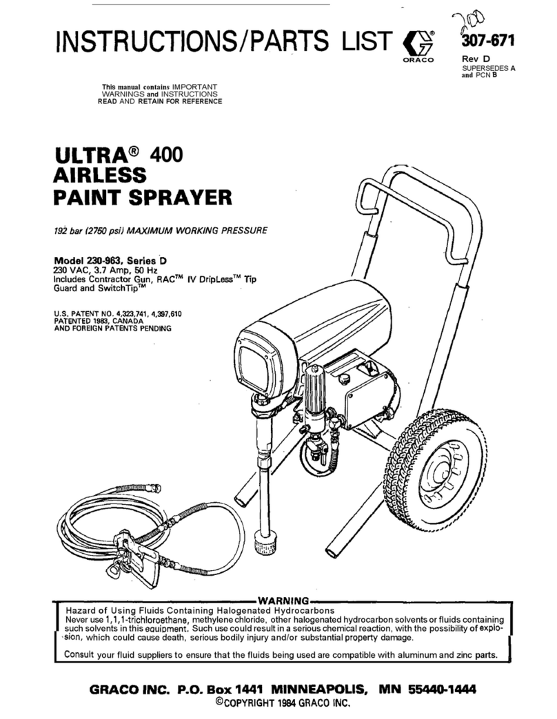Graco ULTRA AIRLESS 230-963 Instructions and parts list