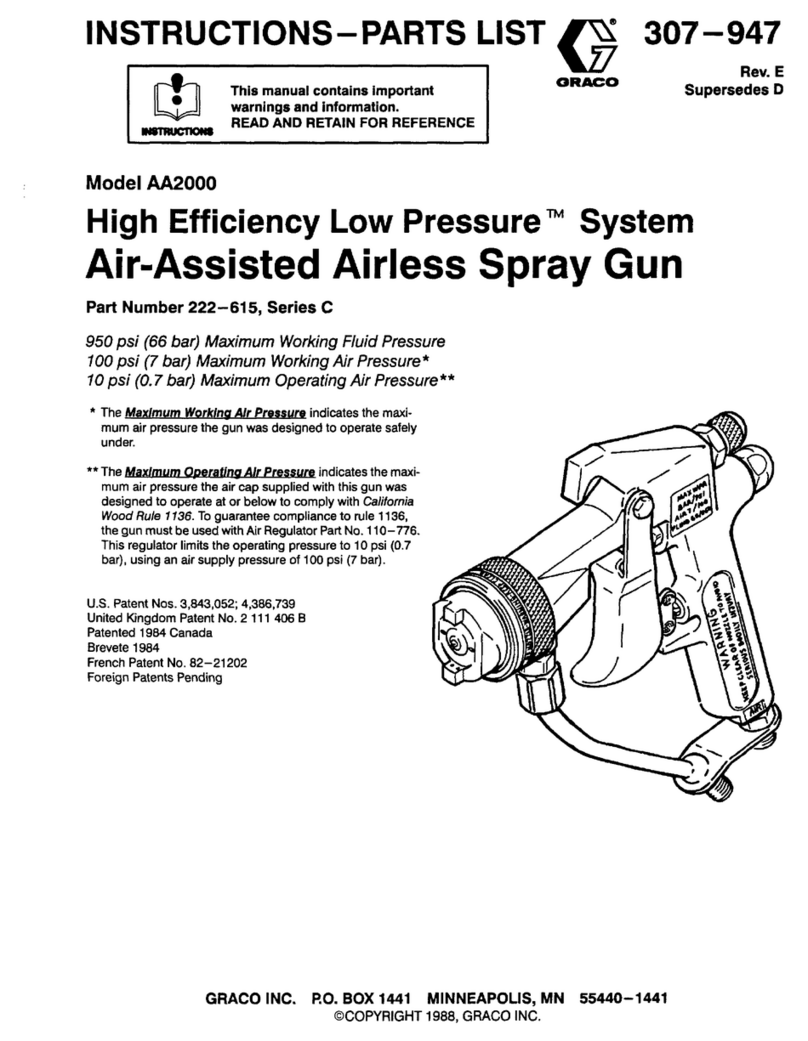 Graco AA 2000 Operation manual
