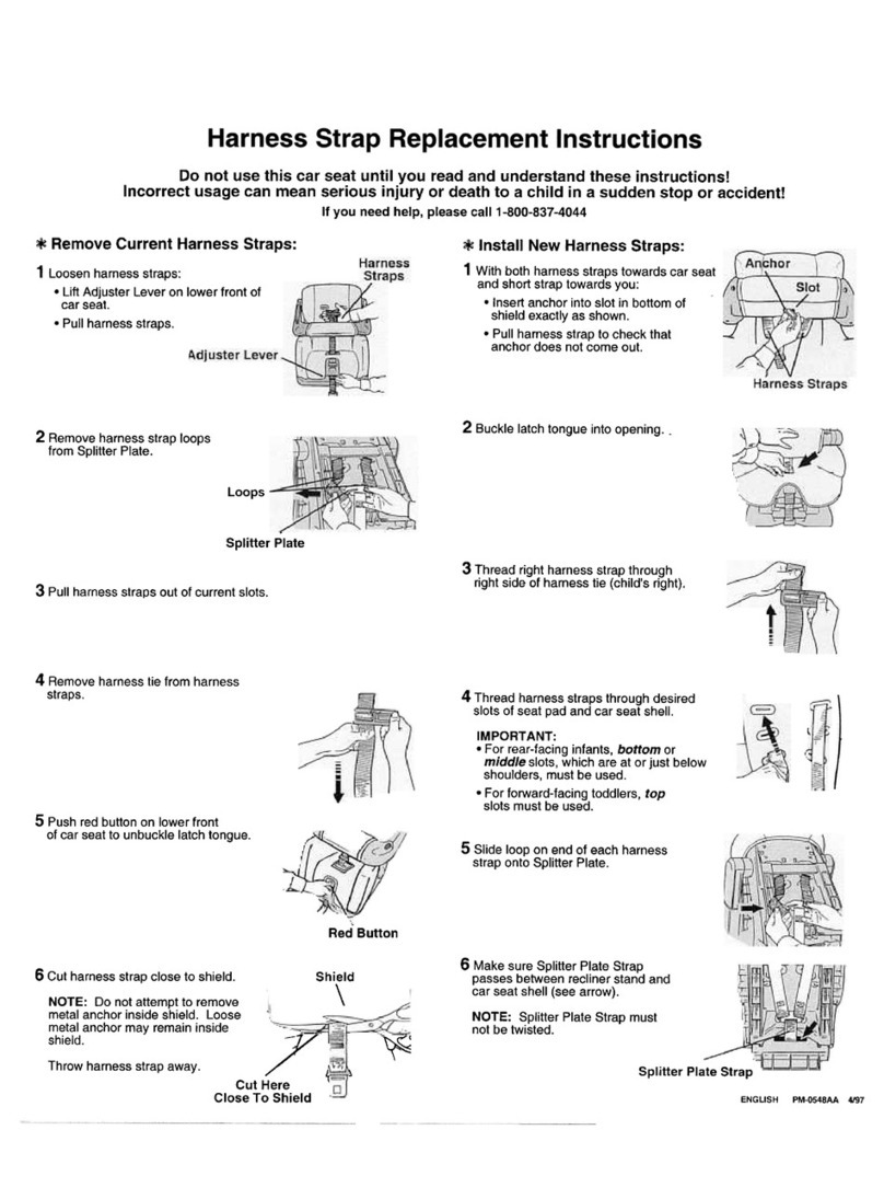 Graco STE 4331 Replacement instructions