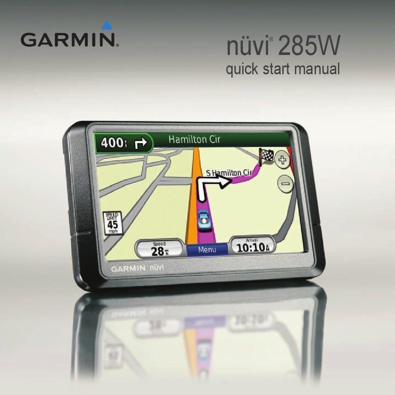 Garmin NUVI 285W Quick start manual