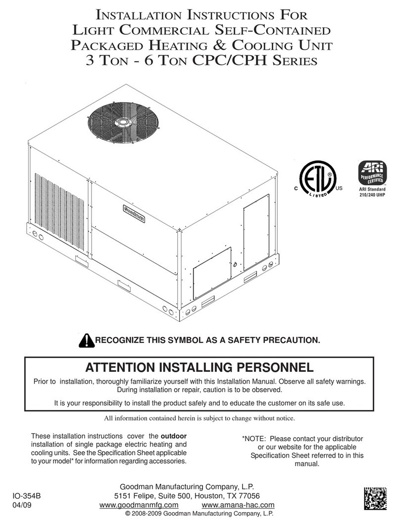 Goodman IO-354B User manual