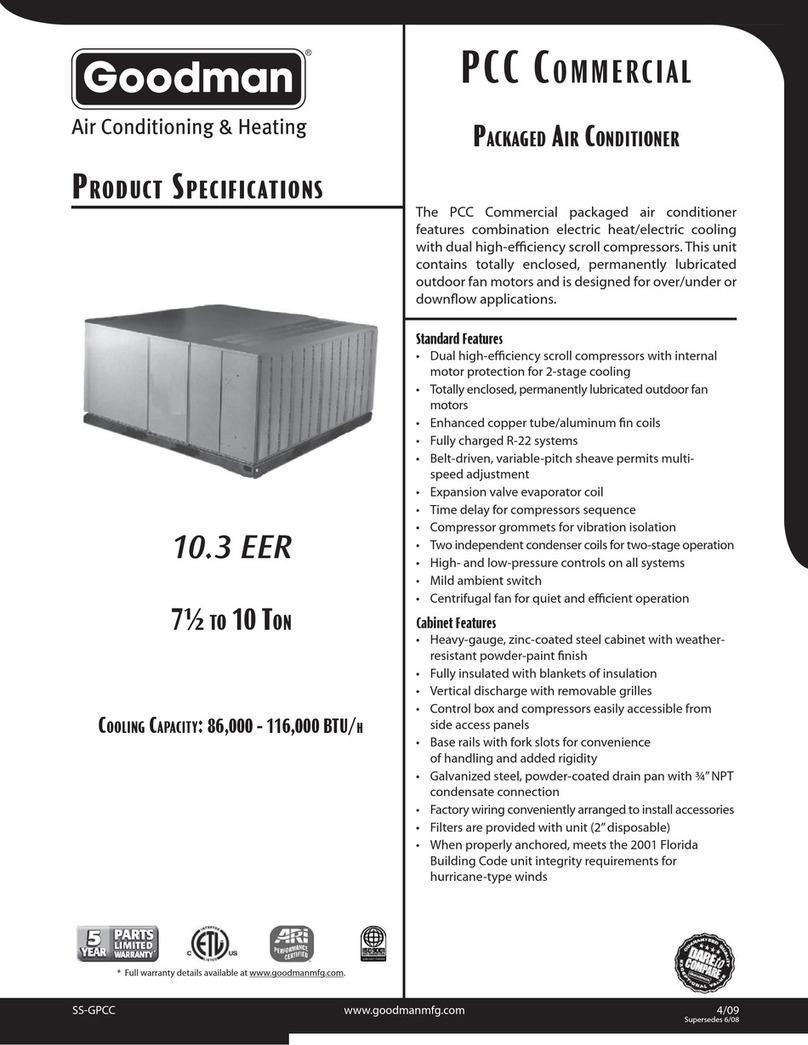 Goodman 10.3 EER User manual