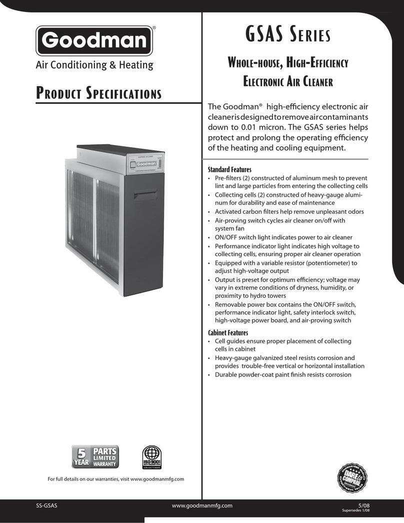 Goodman GSAS Series Installation instructions