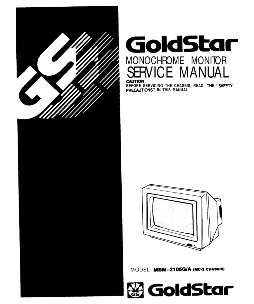 Goldstar MONOCHROME MONITOR MBM-2105GIA User manual