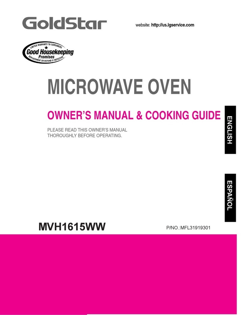 Goldstar MVH1615WW Use and care manual
