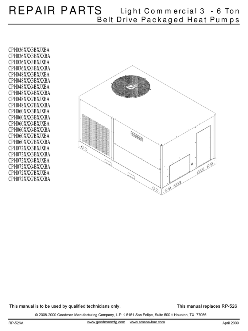 Goodman RP-526A repair parts