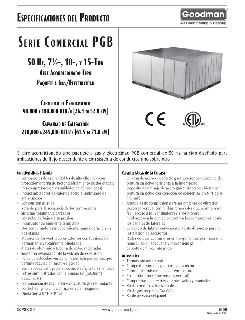 Goodman SS-PGBC50 User guide