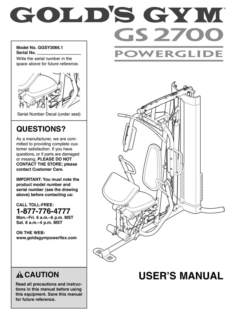 Gold's Gym GGSY3066.1 user manual