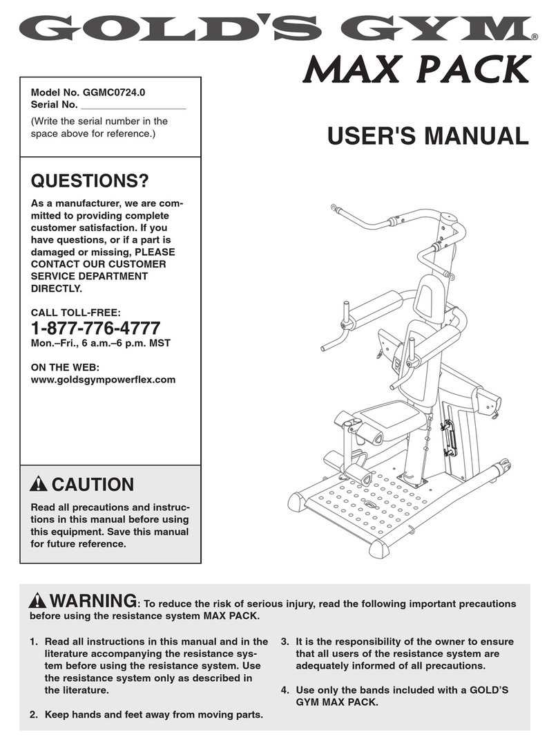 Gold's Gym GGMC0724.0 User manual