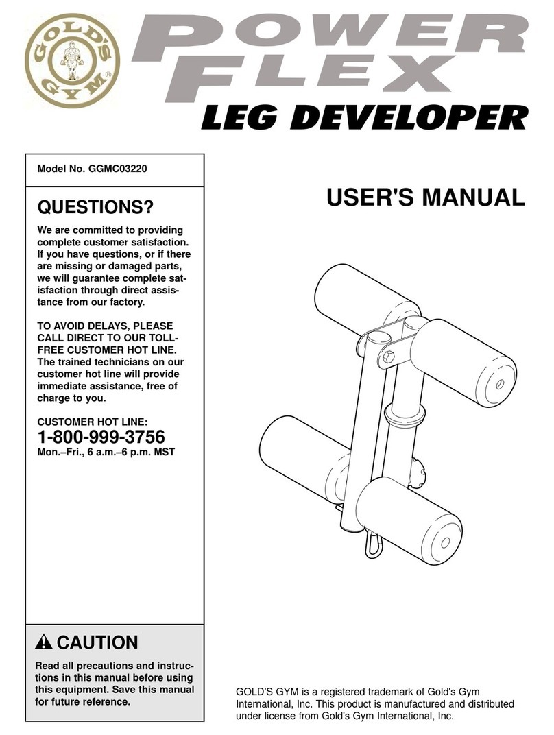 Gold's Gym GGMC03220 user manual