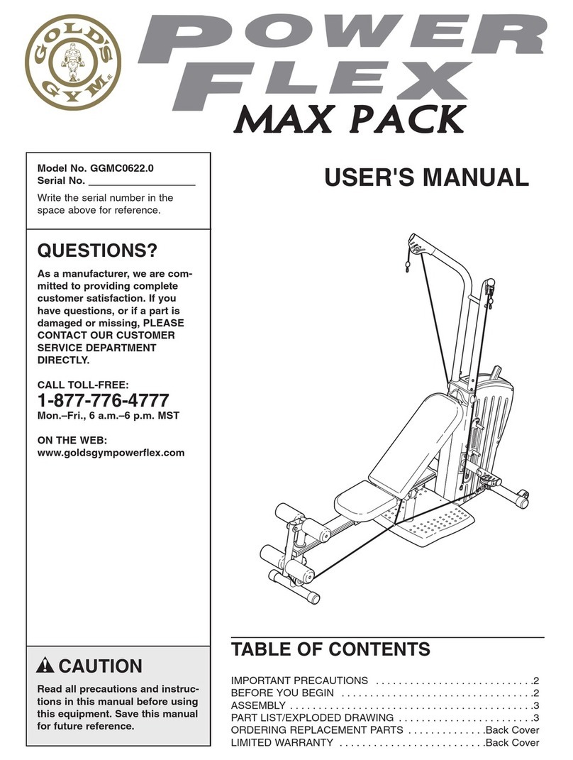 Gold's Gym GGMC0622.0 user manual