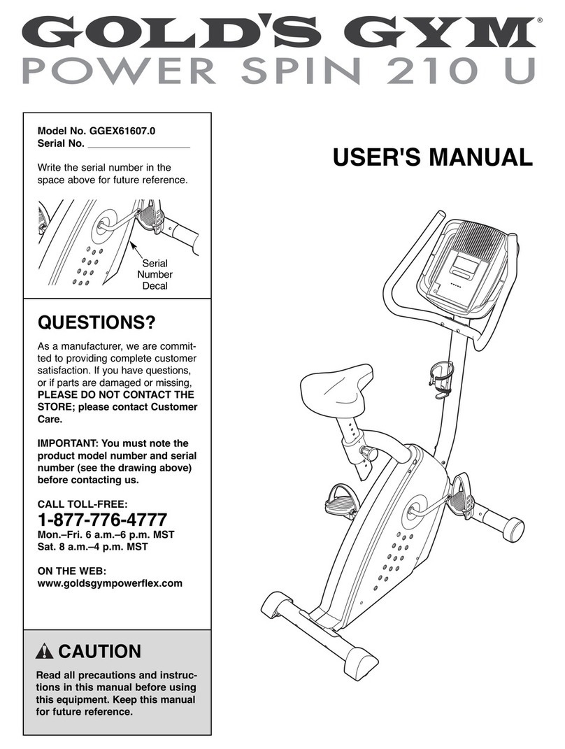 Gold's Gym GGEX61607.0 user manual