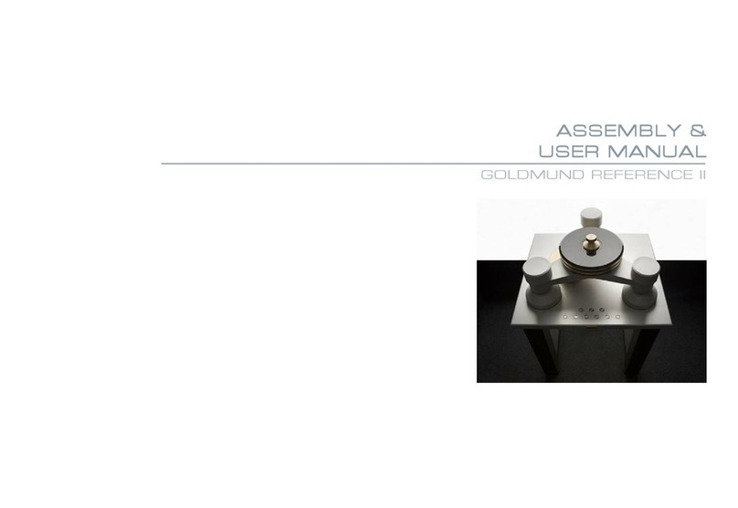 Goldmund Reference II Turntable Manual