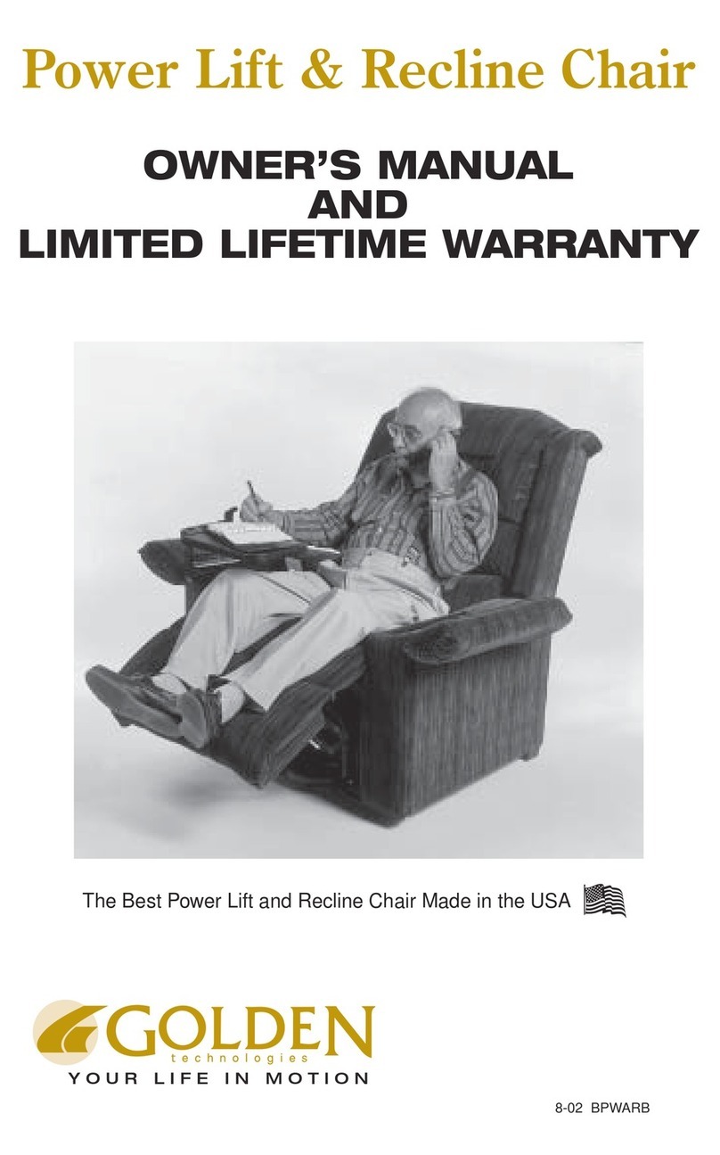 Golden Technologies 8-02 BPWARB owner's manual