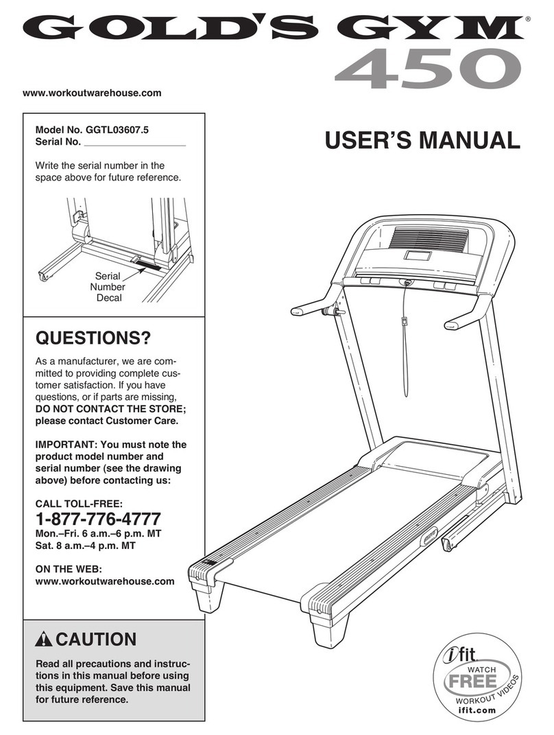 Gold's Gym GGTL03607.5 user manual