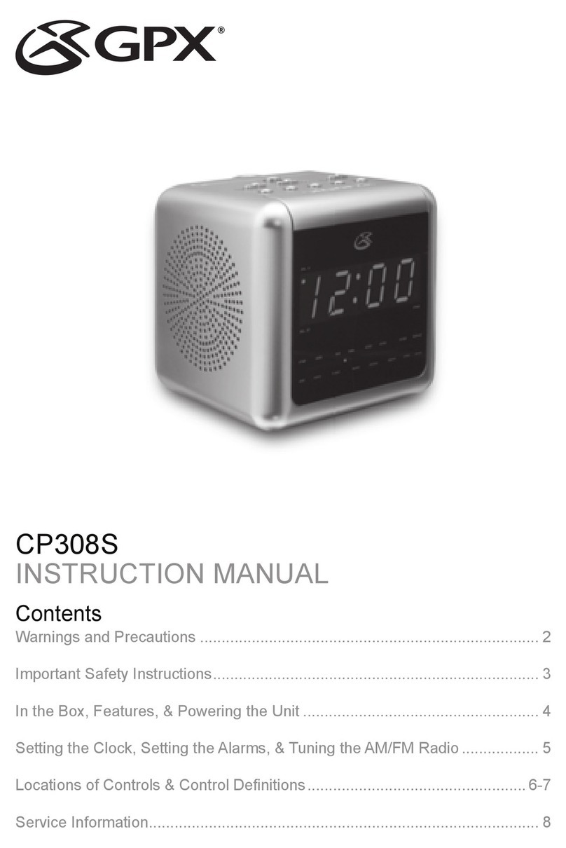 GPX CP308S instruction manual