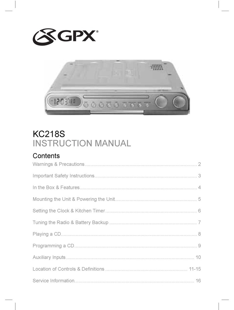 GPX KC218S User manual