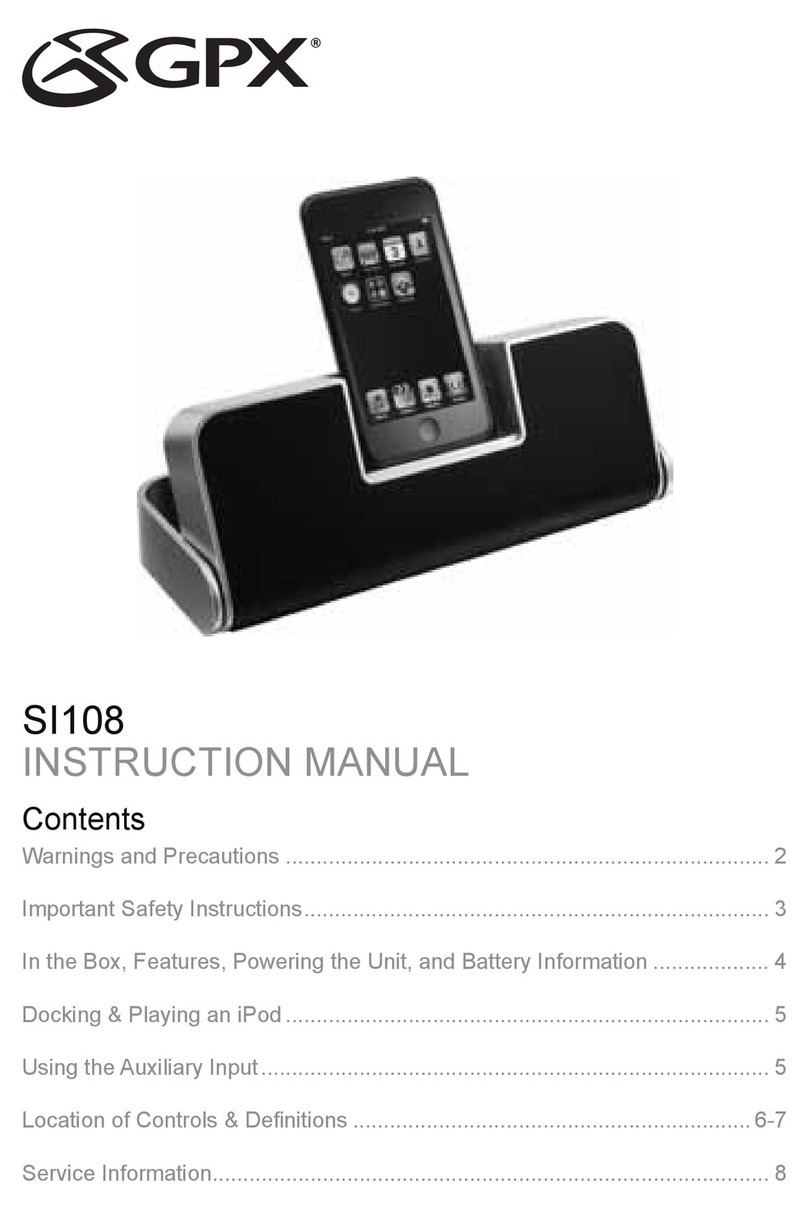 GPX SI108 instruction manual
