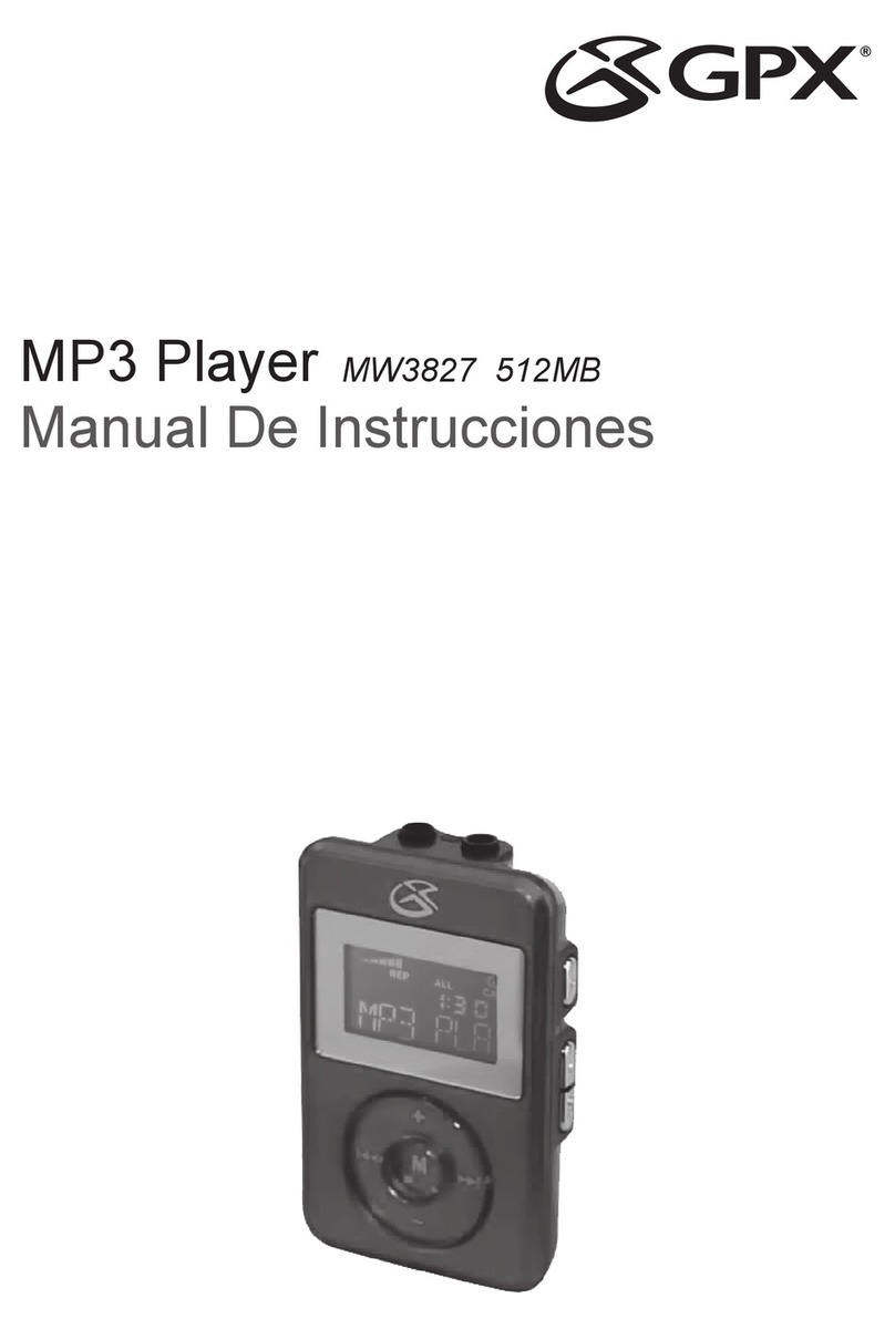 GPX 512MB Manual de instrucciones
