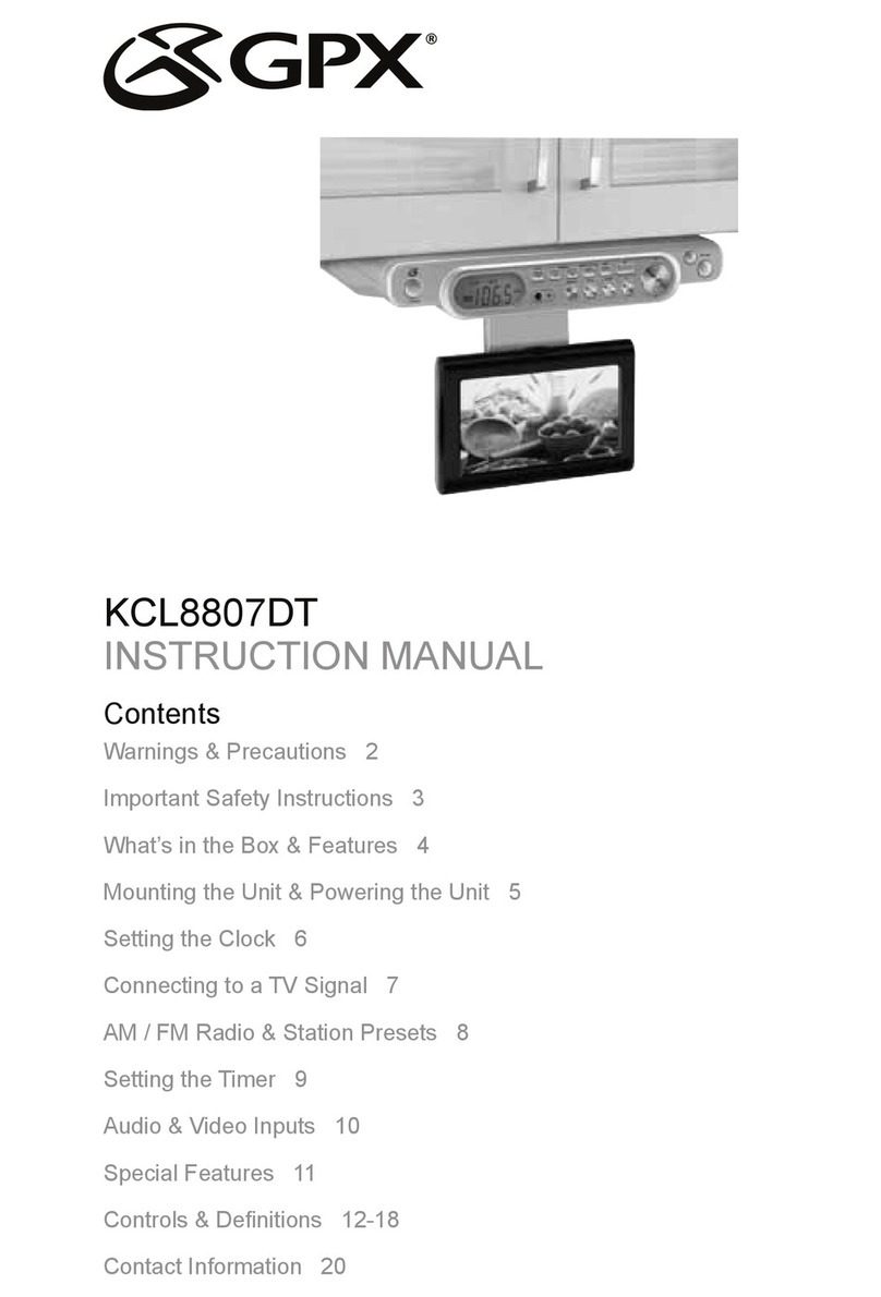 GPX KCL8807DT User manual
