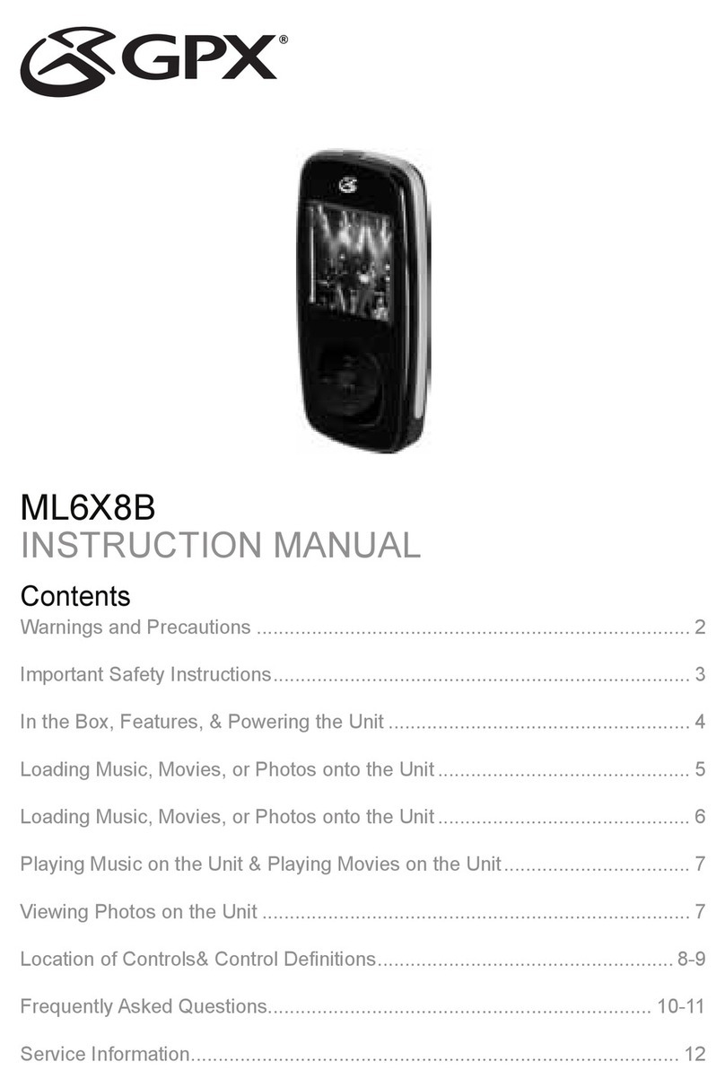 GPX ML6X8B instruction manual