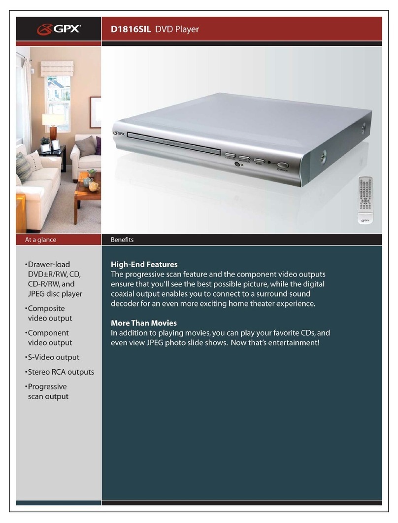 GPX D1816SIL User manual