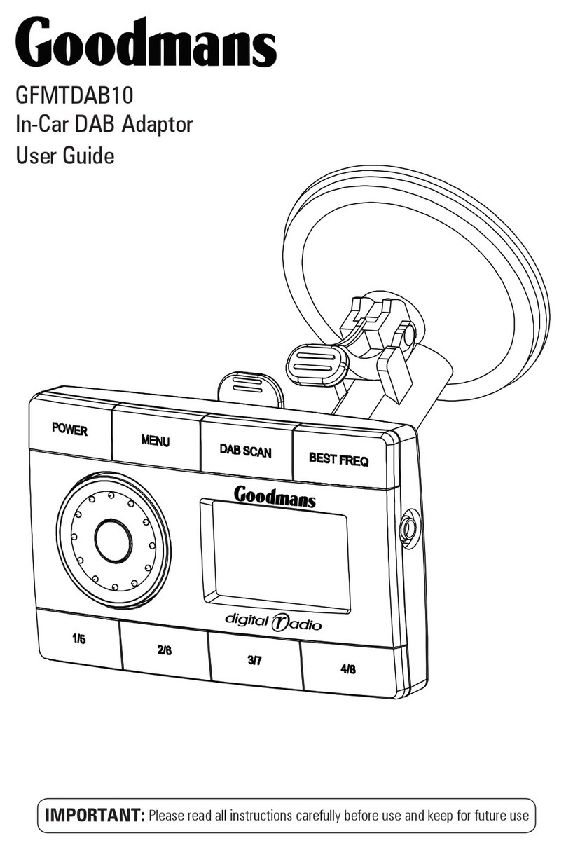 Goodmans GFMTDAB10 User manual Goodmans GFMTDAB10 User manual