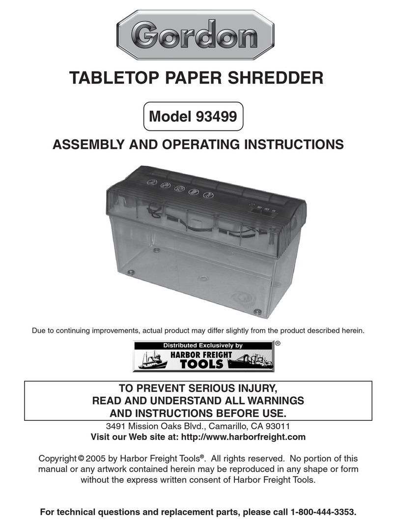 Gordon 93499 Assembly and operating instructions