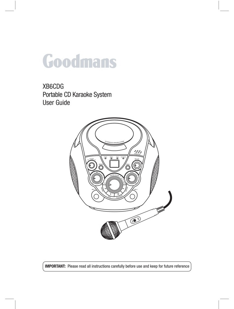 Goodmans XB6CDG User manual