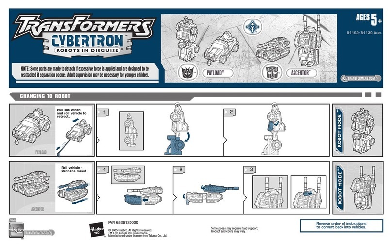 Hasbro Transformers 81139 User manual Hasbro Transformers 81139 User manual