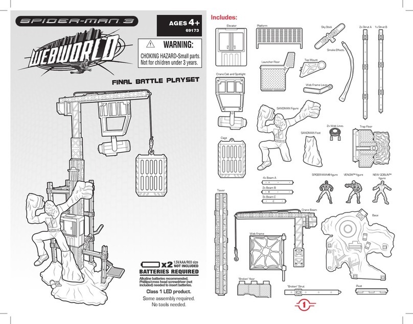 Hasbro Spiderman 3 Webworld Final Battle Playset... User manual