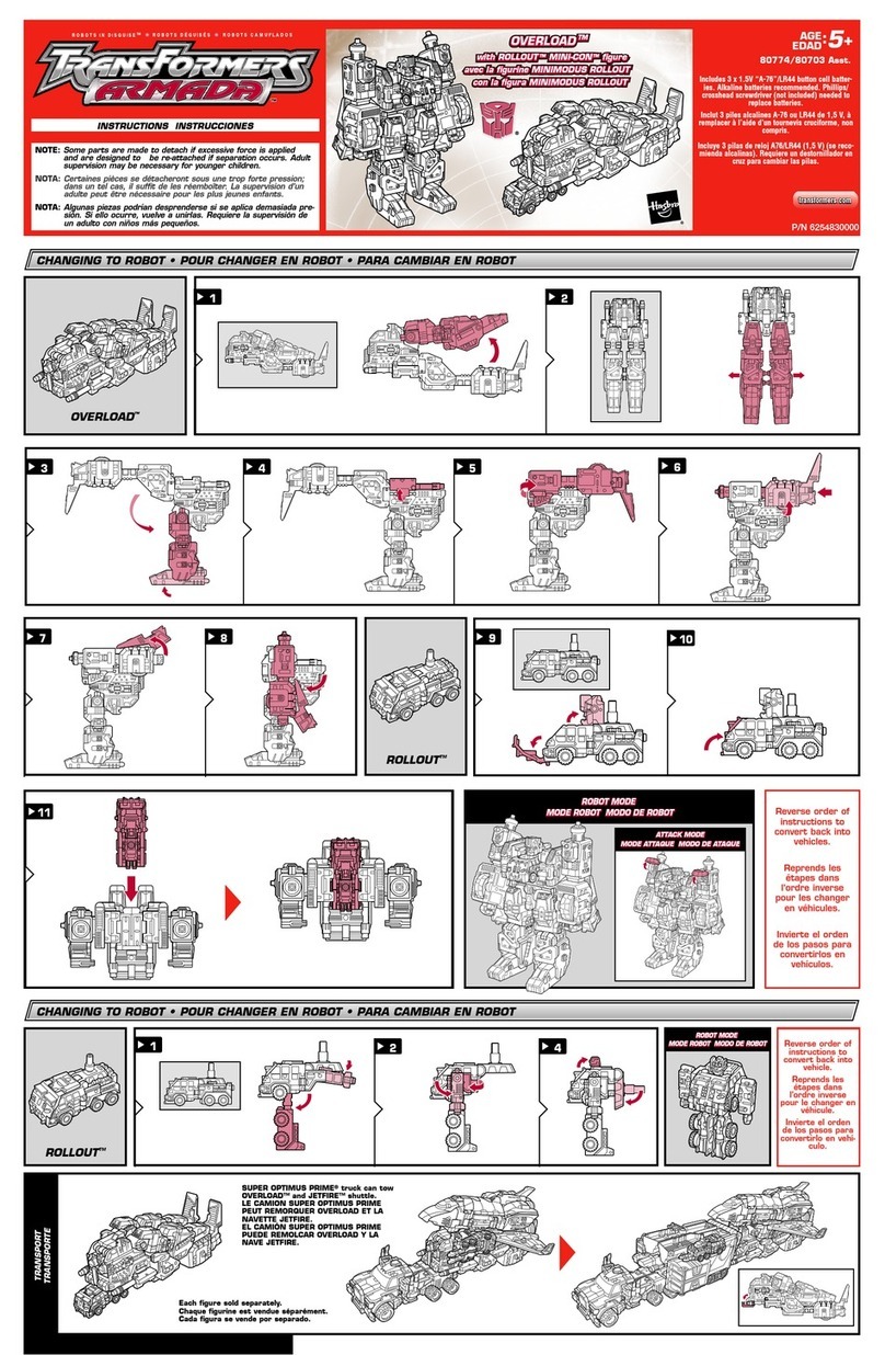 Hasbro Trans Formers 83808 instruction manual