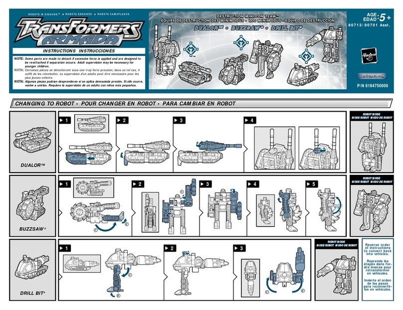 Hasbro Transformers 80701 instructions