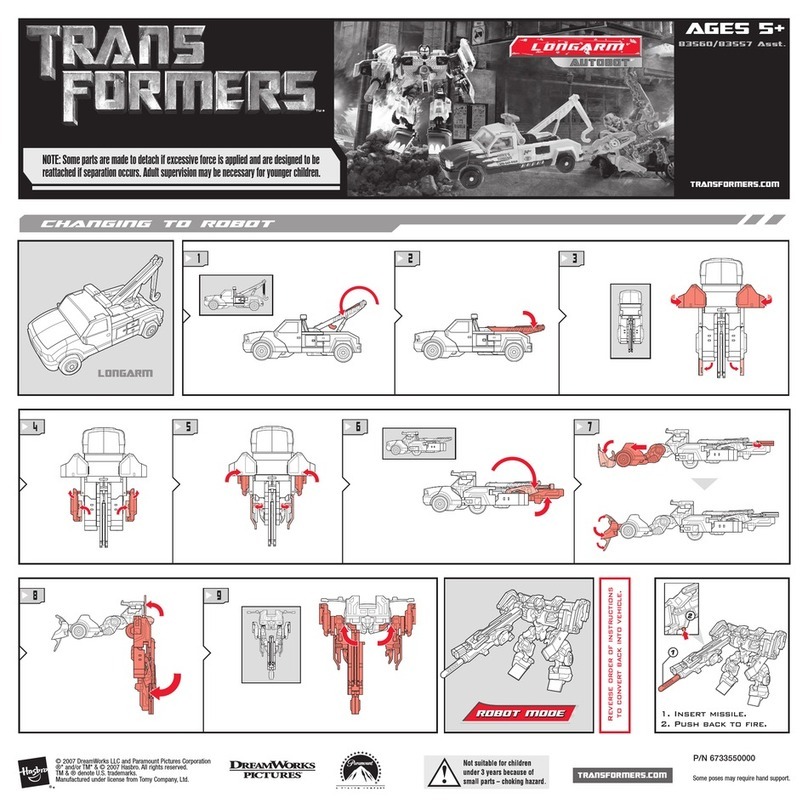Hasbro Trans Formers 83560 User manual