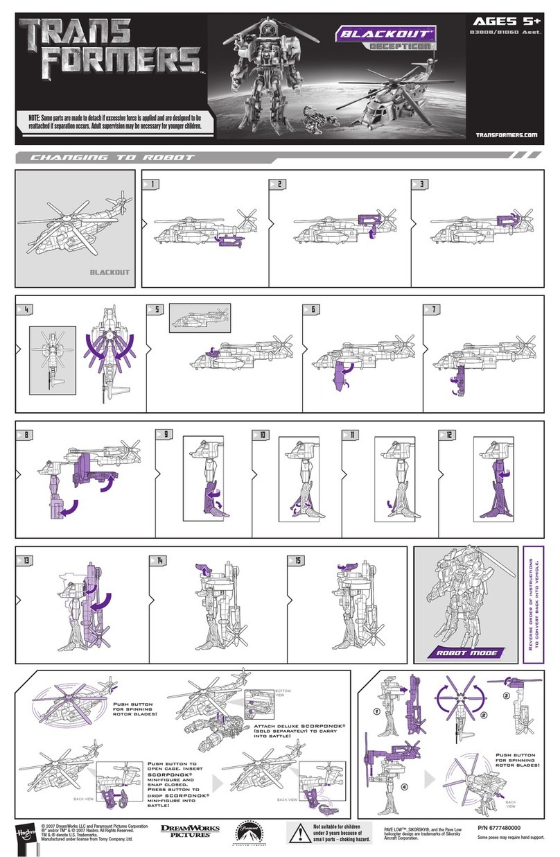 Hasbro Trans Formers 81060 Asst. manual