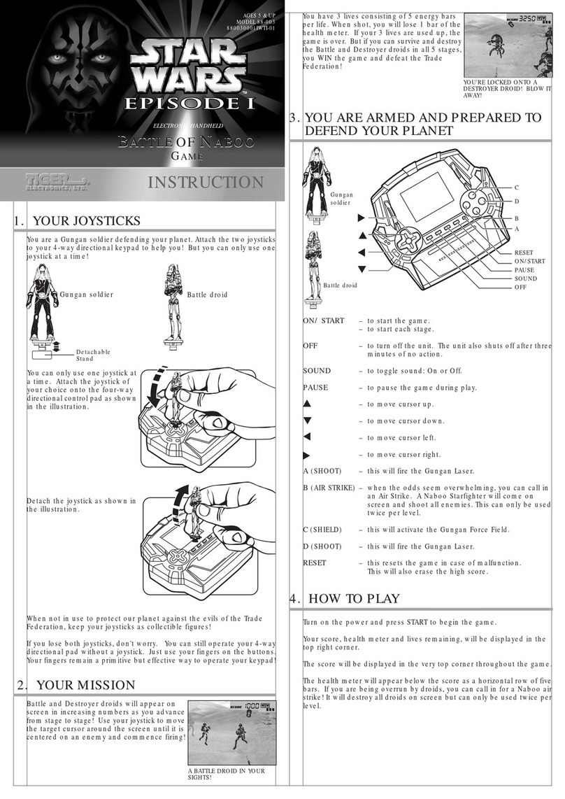 Hasbro Battle of Naboo Game 88-003 Instruction