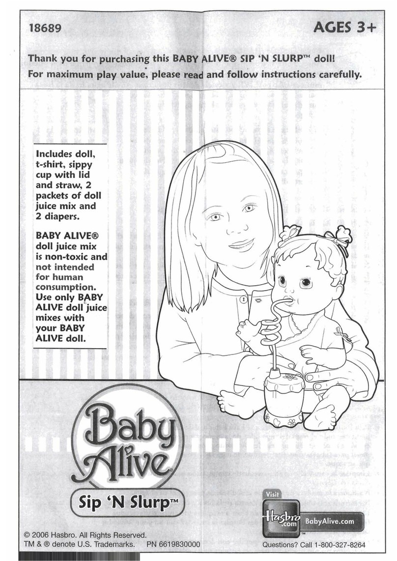 Hasbro Baby Alive Sip 'n Slurp 18689 User manual Hasbro Baby Alive Sip 'n Slurp 18689 User manual