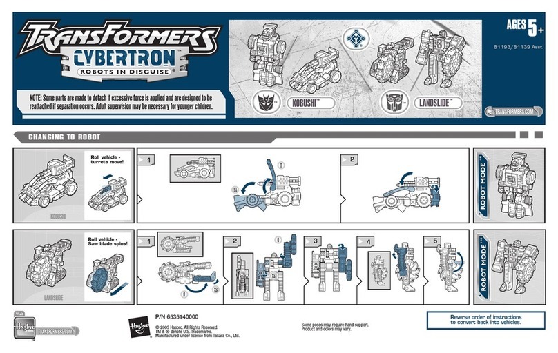 Hasbro Transformers Cybertron 81139 Asst. User manual