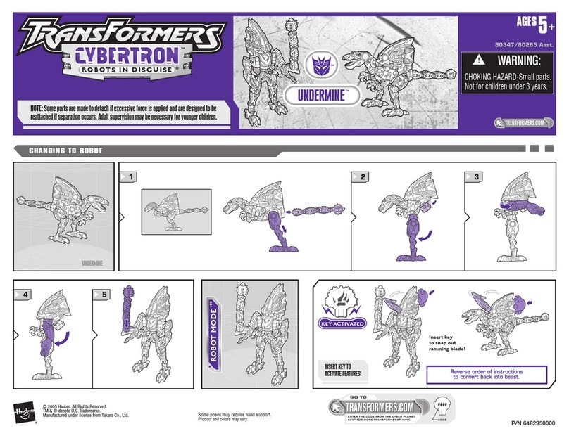 Hasbro Transformers Cybertron 80347 User manual Hasbro Transformers Cybertron 80347 User manual