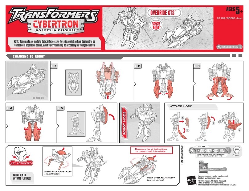 Hasbro Transformers Cybertron Override GTS 80286 User manual