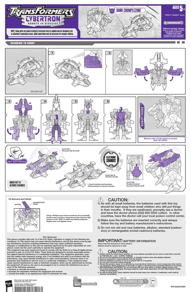Hasbro Transformers Cybertron Dark Crumplezone... User manual Hasbro Transformers Cybertron Dark Crumplezone... User manual
