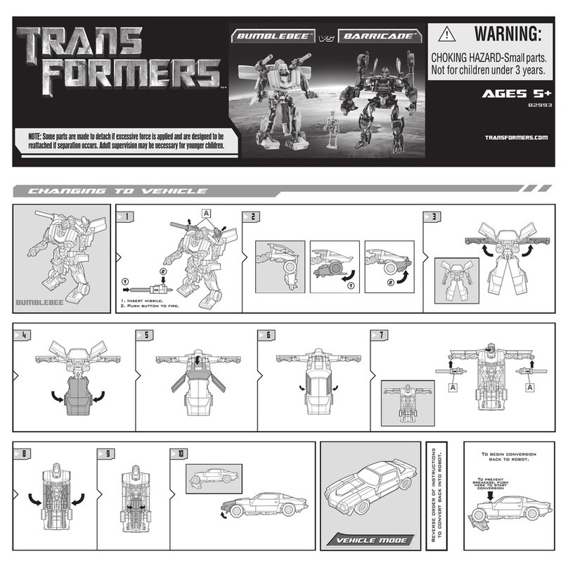 Hasbro Transformers Bumblebee vs Barricade 82993 instruction manual