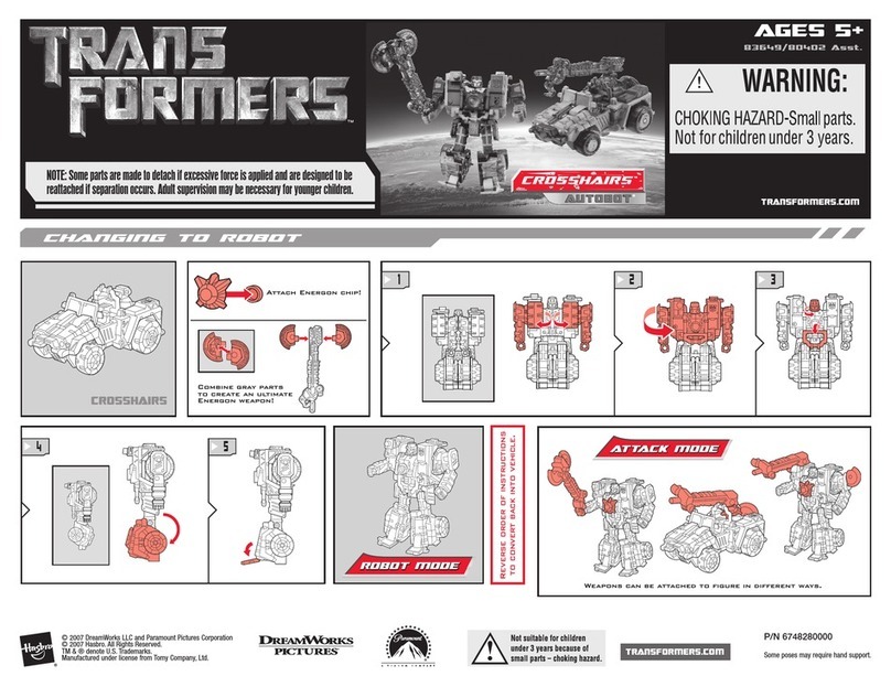 Hasbro Transformers Crosshairs Autobot 83649/80402 instruction manual