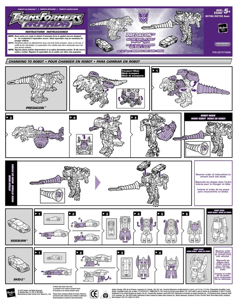 Hasbro Transformers Armada 80703 Asst. manual