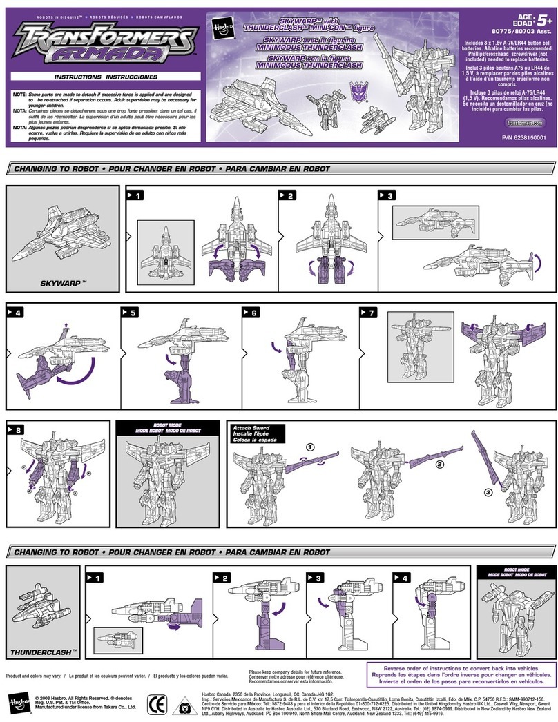 Hasbro Transformers Armada 80775 User manual Hasbro Transformers Armada 80775 User manual